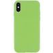 Силиконовый чехол Silk Full Protective для iPhone X / XS (5.8") Mint 777-10829 фото