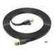 Мережевий кабель HOCO US07 General pure copper flat network cable(L=5M) Black 6931474780706 фото 4