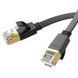 Мережевий кабель HOCO US07 General pure copper flat network cable(L=5M) Black 6931474780706 фото 1