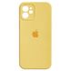 Силиконовый чехол с закрытой камерой для iPhone 12 Yellow 208-00791 фото