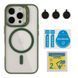 Чохол TPU+PC+Metal Stand Case with MagSafe and Camera Lenses для iPhone 16 Pro Green 214-03735 фото