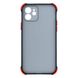 Силіконовий чохол TOTU Armor Dark with Frame для iPhone 12 Чорний 208-00984 фото