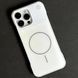 Чехол Glass Matte Aromatherapy Metal Magnetic для iPhone 14 Pro White 214-02330 фото