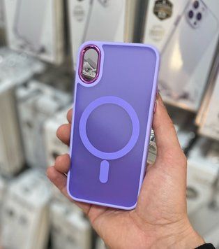 Чехол Space Magnetic Color з Magsafe для iPhone Xr Сиреневый 214-00867 фото