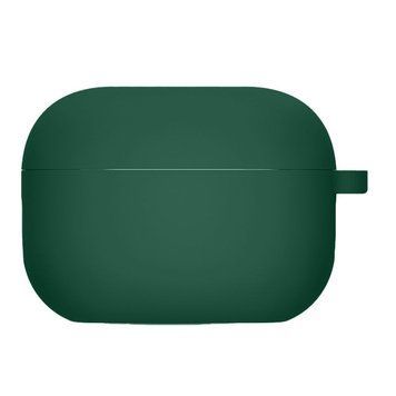 Силіконовий футляр з мікрофіброю для навушників Airpods Pro Pine green 203-00227 фото