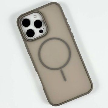 Силіконовий чохол Matte Color Case With Magnetic Thin Circle для iPhone 11 Pro Max Grey 214-03010 фото