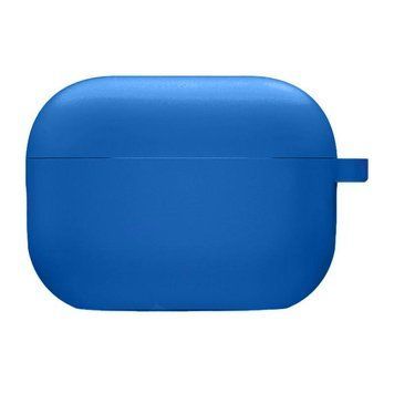 Силіконовий футляр з мікрофіброю для навушників Airpods Pro 3 Royal blue 656-08093 фото
