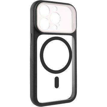 Чехол TPU+PC GETMAN Moon Clear with MagSafe для Apple iPhone 15 Pro Max (6.7") Black 656-08419 фото
