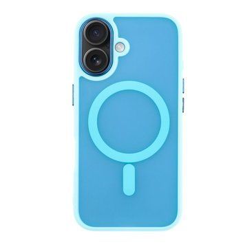 Чохол Space Magnetic Color з Magsafe для iPhone 16 Блакитний 214-01428 фото