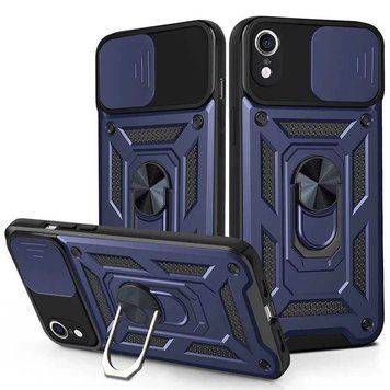 Ударостійкий чохол Camshield Serge Ring для Apple iPhone XR (6.1") Blue 208-05563 фото