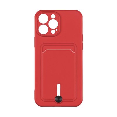Чехол Colorfull Pocket Card с карманом для карт для iPhone 13 Pro Max Red 208-01862 фото