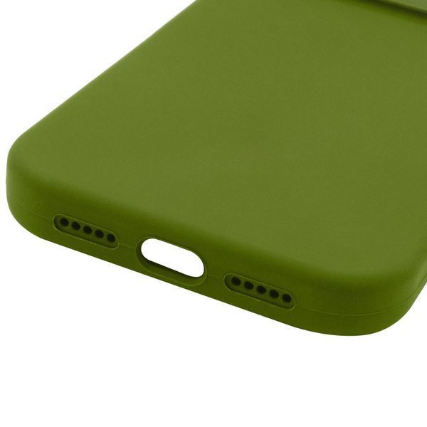 Силіконовий чохол Silk Full Camera Protective для Apple iPhone 17 Pro Max (6.9") Dark Olive 777-09530 фото