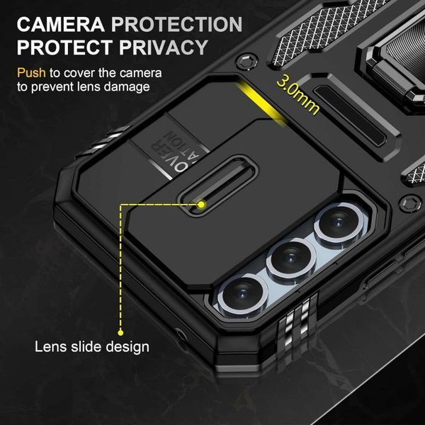 Ударостійкий чохол Camshield Army Ring для Samsung Galaxy S25+ / S24+ Black 777-04946 фото