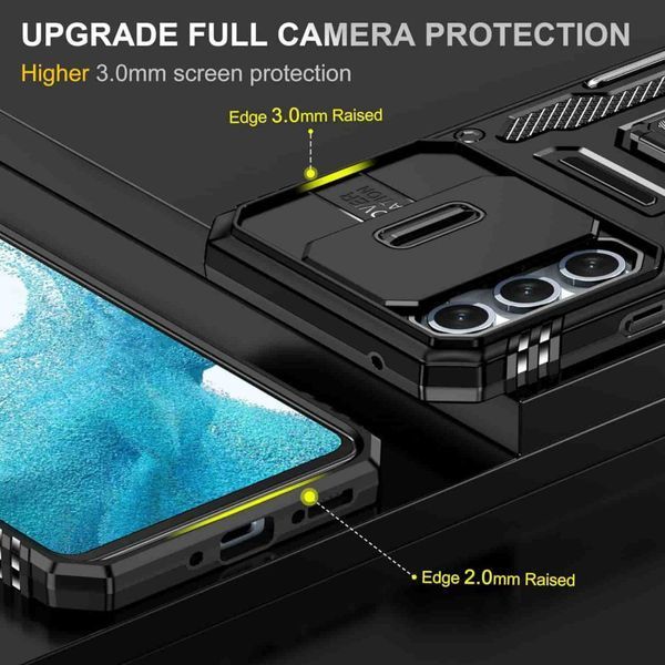 Ударостійкий чохол Camshield Army Ring для Samsung Galaxy S25+ / S24+ Black 777-04946 фото