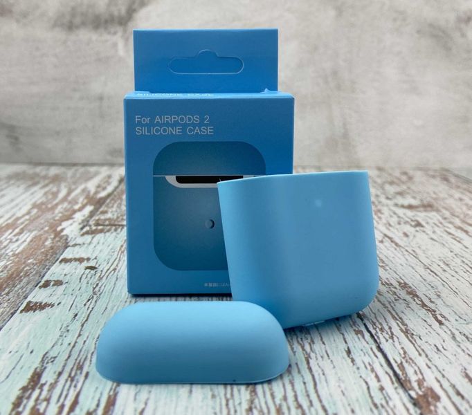 Силіконовий чохол для навушників AirPods 2 Blue 203-00008 фото