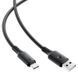 Кабель ACEFAST C17-04 USB-A to USB-C silicone charging data cable Black 6974316284178 фото 3