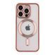 Чехол TPU Metallic Chrome Full Camera with Magsafe для iPhone 12 Pro Max Rose 214-02860 фото