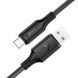 Кабель ACEFAST C17-04 USB-A to USB-C silicone charging data cable Black 6974316284178 фото 4