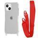 Чохол WAVE Clear Case With Strap для Iphone 13 Red 208-05229 фото 1