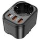 Мережевий зарядний пристрій HOCO NS3 Multifunctional socket(including 1C2A PD20W fast charge) Black 656-00101 фото 1