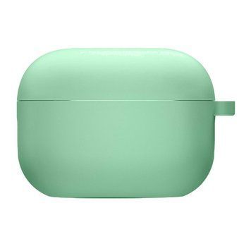 Силіконовий футляр з мікрофіброю для навушників Airpods Pro Spearmint 203-00228 фото