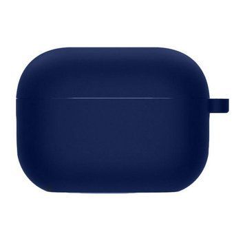 Силіконовий футляр з мікрофіброю для навушників Airpods Pro 3 Midnight blue 656-08094 фото