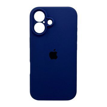 Силіконовий чохол з закритою камерою для iPhone 16 Navy Blue 666-05457 фото
