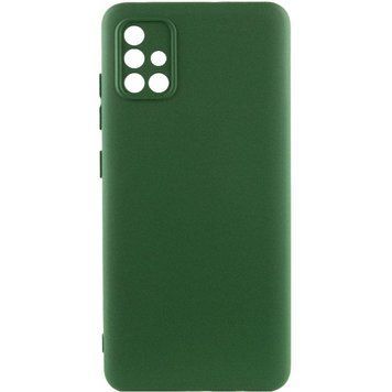 Чохол TPU GETMAN Liquid Silk Full Camera для Samsung Galaxy A51 Зелений / Dark green ILSO-00000073792-3 фото