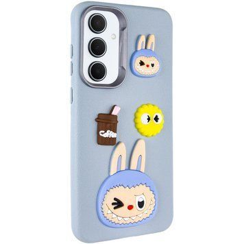 Чохол TPU Leather Toys для Xiaomi Redmi Note 12 4G Labubu / Blue 555-00889 фото