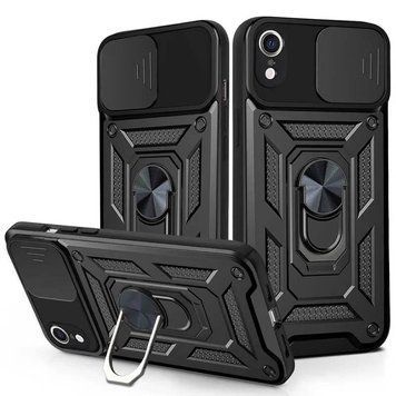 Ударостійкий чохол Camshield Serge Ring для Apple iPhone XR (6.1") Black 208-05564 фото