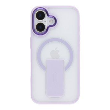 Чехол TPU+PC FlexGuard Magnetic Ring Stand для iPhone 16 Purple 757-00377 фото