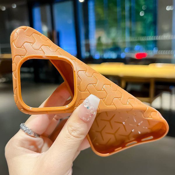 Чехол TPU Weaving для iPhone 14 Pro (6.1") Orange 555-00347 фото