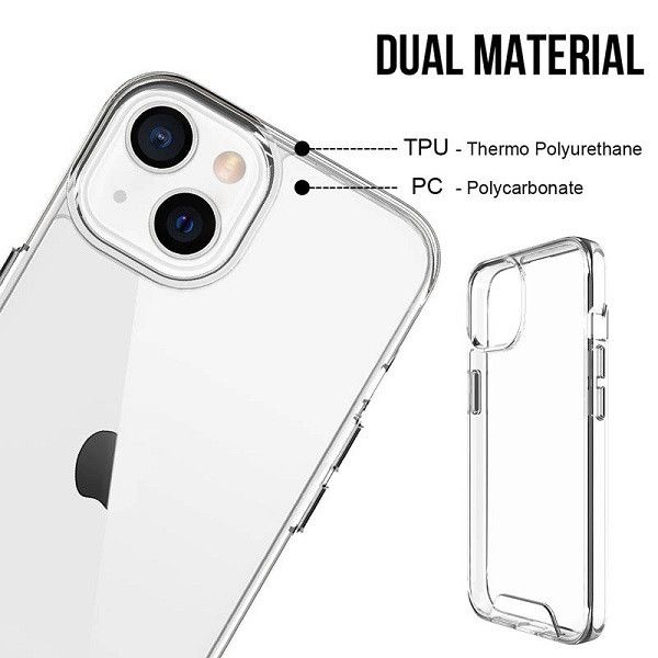 Противоударний чехол Space для iPhone 14 Прозрачный 211-00012 фото