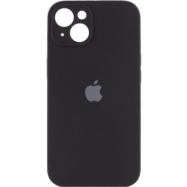 Силиконовый чехол с закрытой камерой для iPhone 14 Black 208-01016 фото