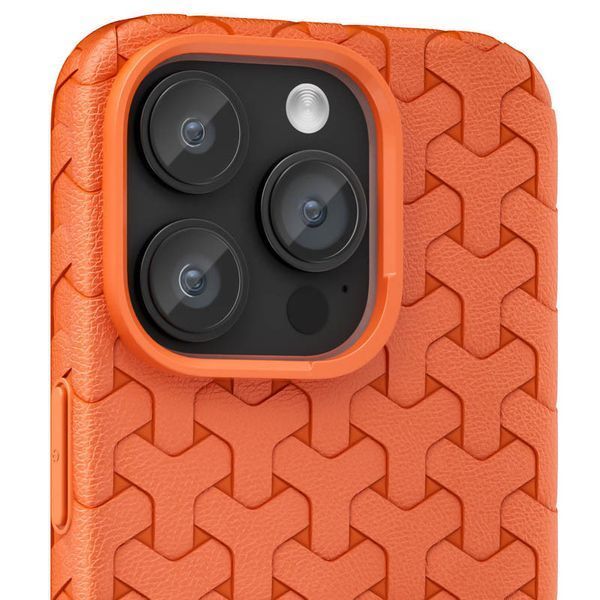 Чехол TPU Weaving для iPhone 14 Pro (6.1") Orange 555-00347 фото