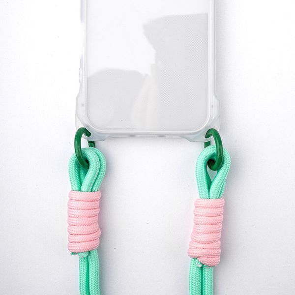 Чехол с шнурком TPU CrossBody with straps для iPhone 14 Pro (6.1") Transparent 555-00466 фото