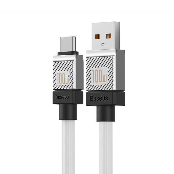 Дата кабель Baseus CoolPlay Series USB to Type-C 100W (1m) (CAKW00060) White ILSO-00000070515-4 фото