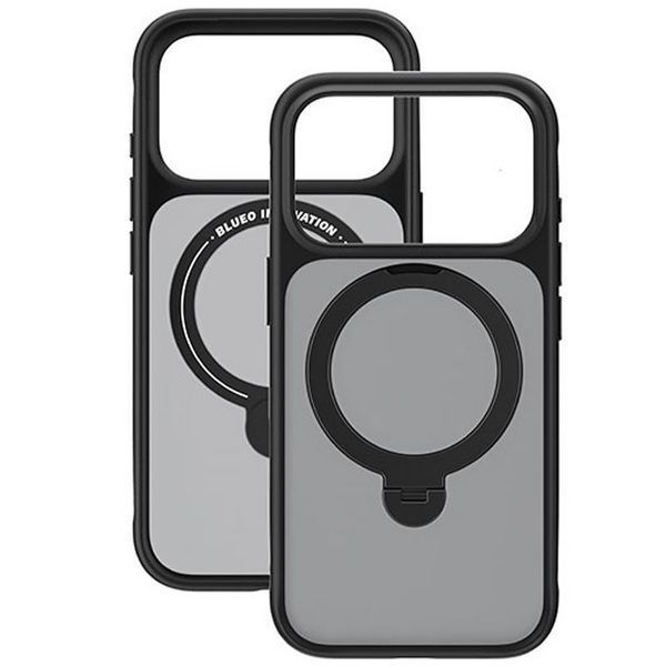 TPU+PC чехол Blueo Skin Friendly 360 Rotatable Stand with MagSafe для Apple iPhone 17 Pro Max (6.9") Black 777-09462 фото
