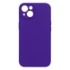 Силиконовый чехол с закрытой камерой для iPhone 13 Black Purple 333-01747 фото