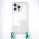 Чехол с шнурком TPU CrossBody with straps для iPhone 14 Pro (6.1") Transparent 555-00466 фото 7