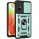Ударостійкий чохол Camshield Serge Ring для Xiaomi Redmi 12C Green 777-04509 фото