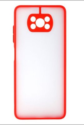 Чехол Totu Gingle Series with Frame для Xiaomi Poco X3 Red 777-01169 фото