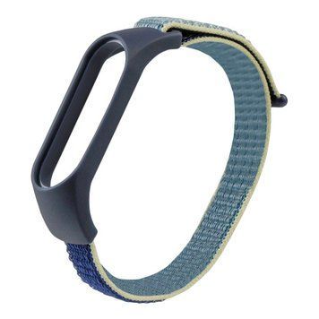Ремінець для Xiaomi Mi Band 3/4/5/6/7 Nylon Blue/Yellow 212-02478 фото