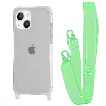 Чохол WAVE Clear Case With Strap для Iphone 13 Green 208-05231 фото