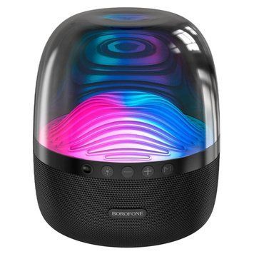 Портативна колонка BOROFONE BP8 Glazed colorful luminous BT speaker Black 656-00667 фото