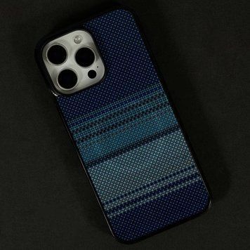 Чохол Gloss Elite Carbonique Magnetic для iPhone 13 Pixel Blue 208-06165 фото