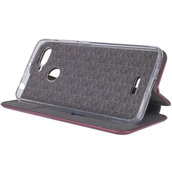 Шкіряний чохол-книжка Classy для Xiaomi Redmi 6 Maroon 777-06107 фото