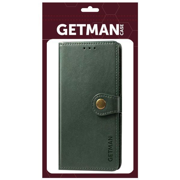 Шкіряний чохол-книжка GETMAN Gallant (PU) для Samsung Galaxy S21 FE Green 777-06464 фото