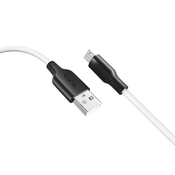 Кабель Ridea RC-M114 Soft Silico USB to Micro USB Білий 209-00162 фото