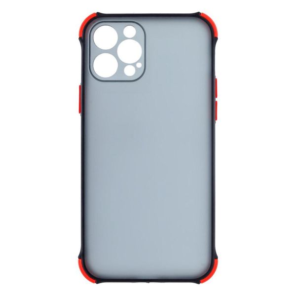 Силіконовий чохол TOTU Armor Dark with Frame для iPhone 12 Pro Чорний 208-00979 фото